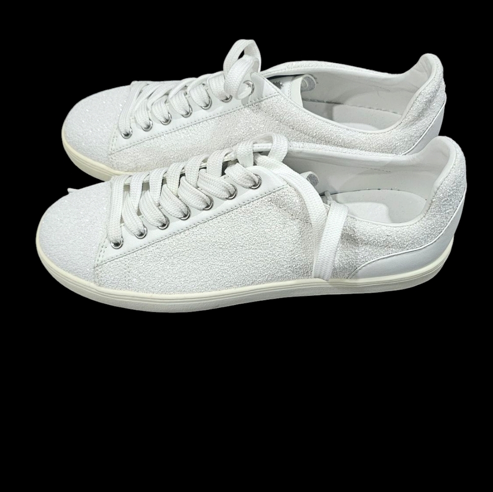 Stuart Weitzman Livvy Impact Women's Shoes White Leather Low Sneakers